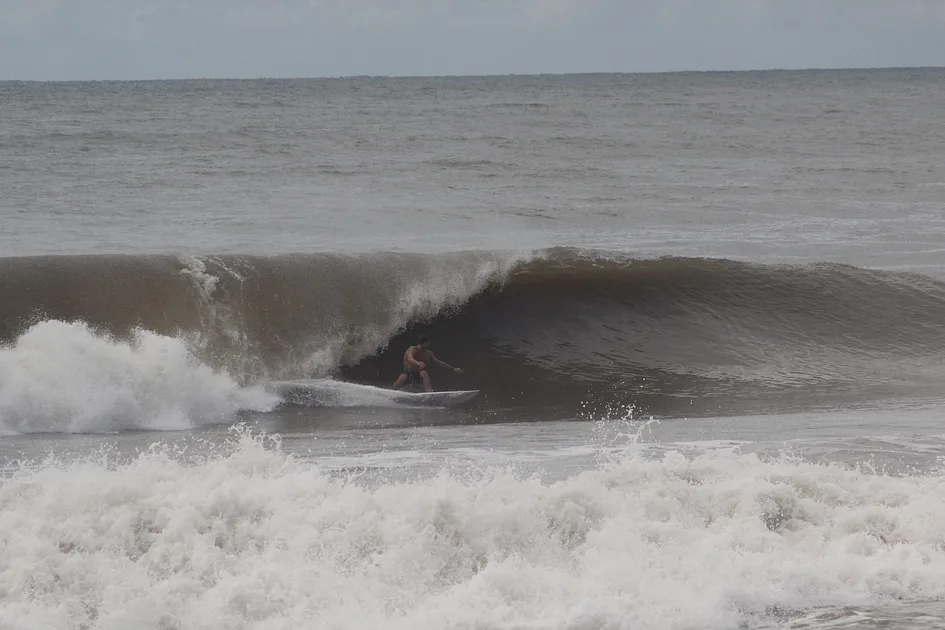 Brown water surfing